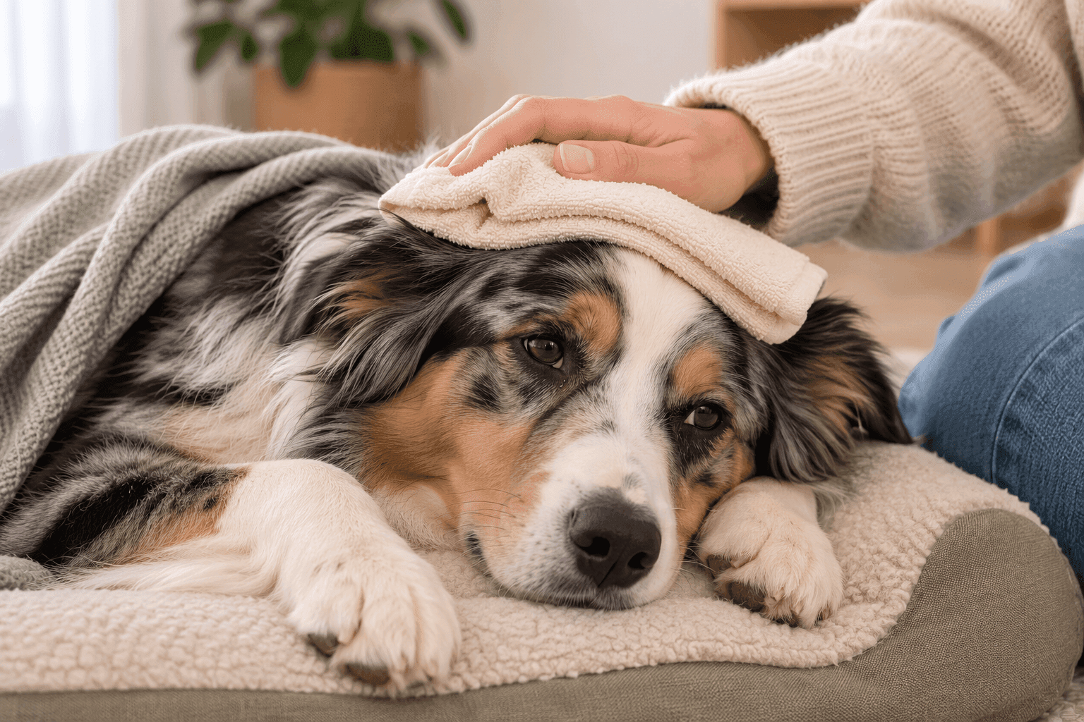 Fièvre chez le chien