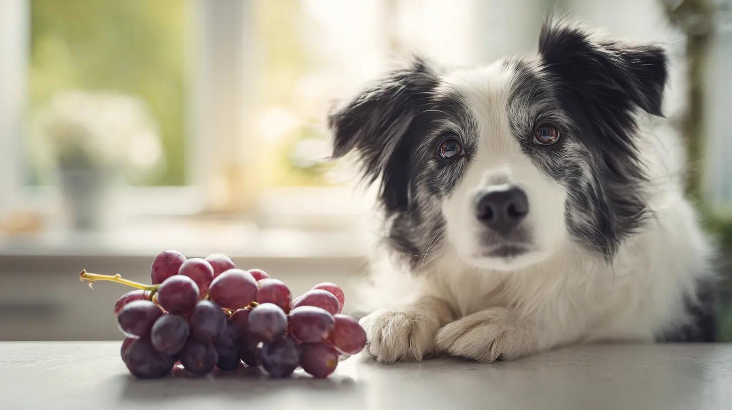 Mon chien a mangé du raisin : que faire ?