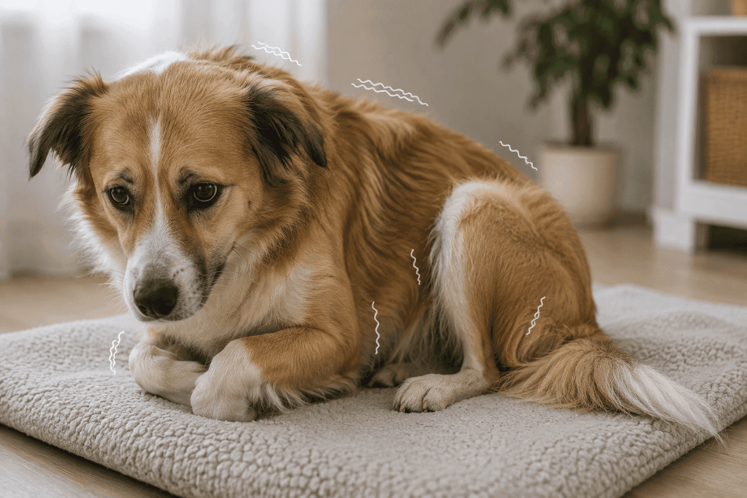 Tremblements chez le chien
