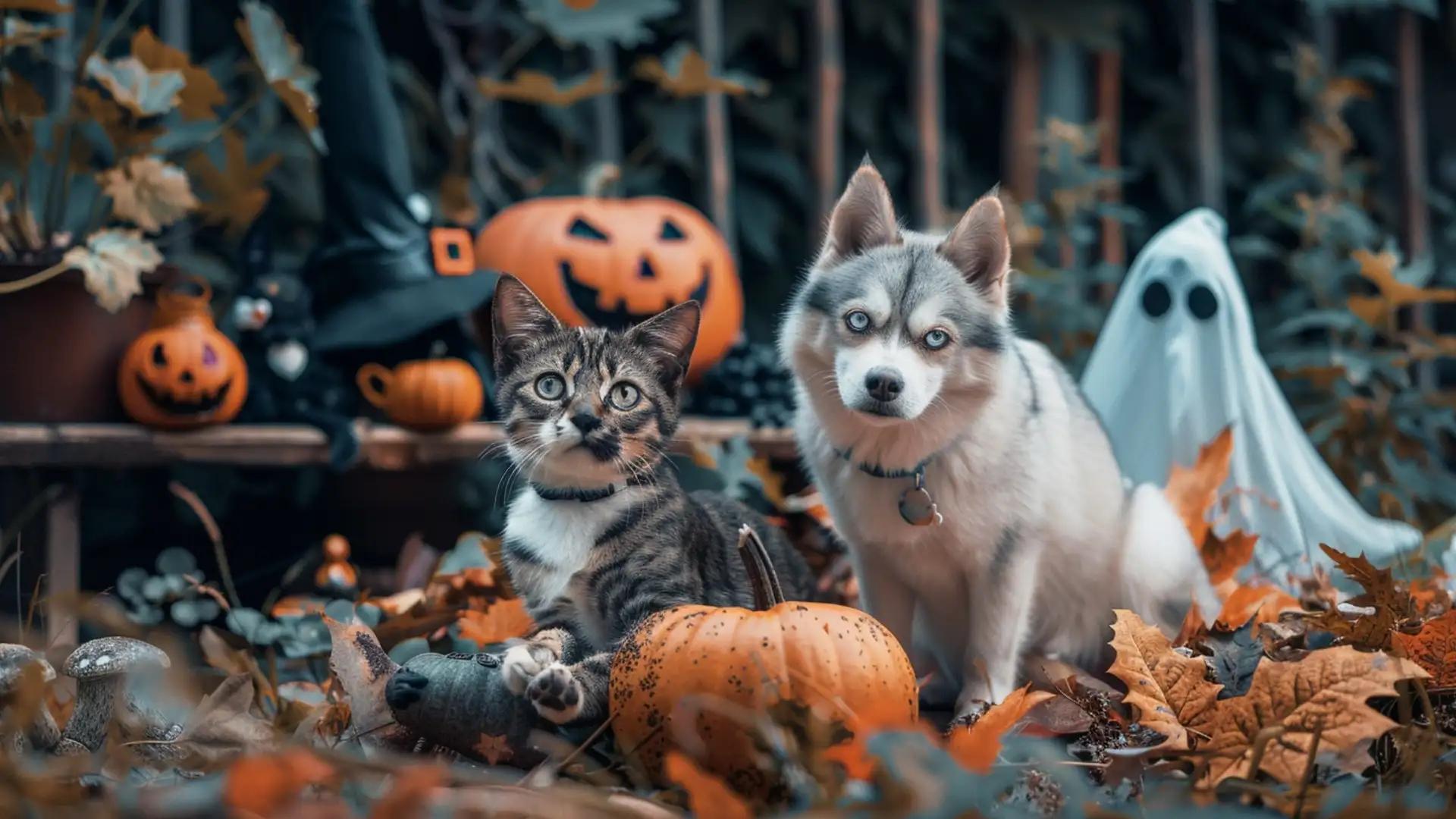 Halloween quels sont les dangers pour mon chat ou mon chien ?